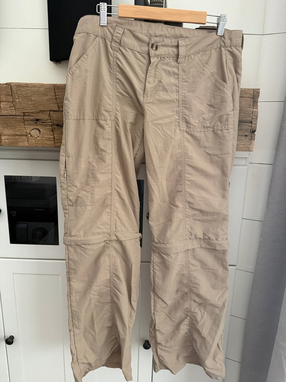 American Outback Khaki Convertible Cargo Pants to Shorts Sz L Gorpcore Hiking